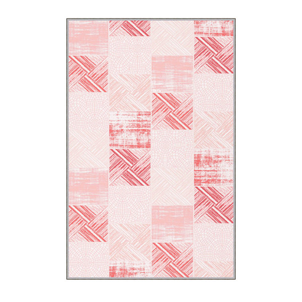 Bless international Performance Pink/Red Rug | Wayfair