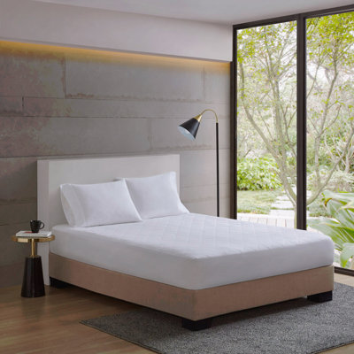 Protège-matelas matelassé en coton percale