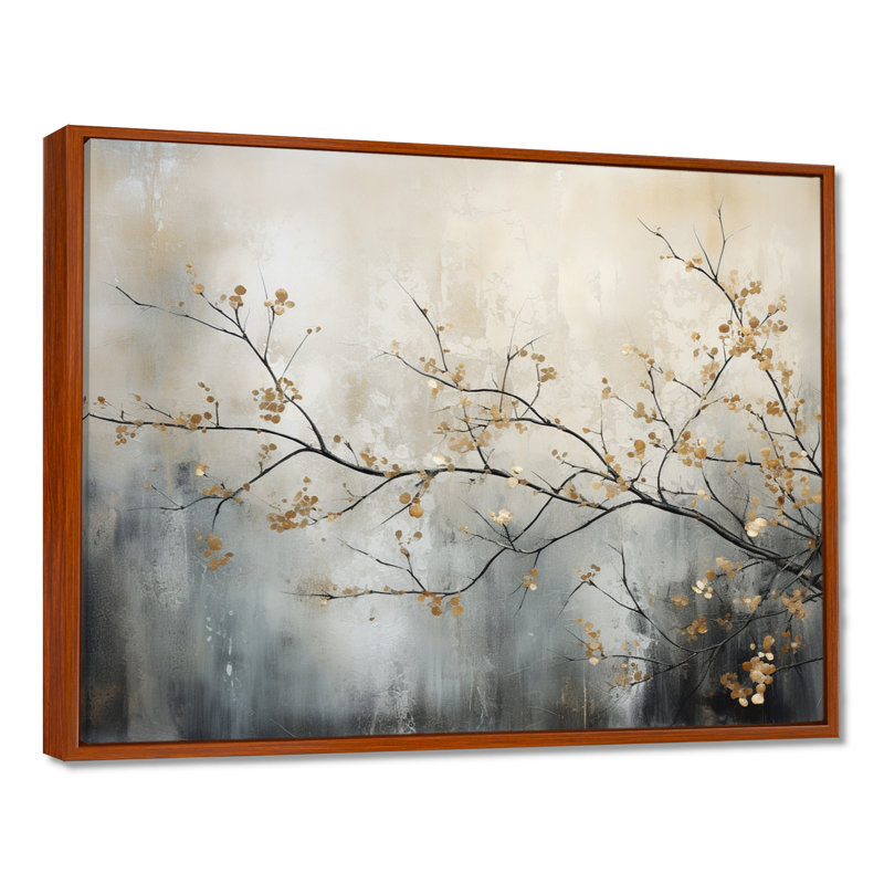 Arbre monochromes éthéré Reverie I - art mural arbre monochrome, impression murale arbre de couleur douce, H 16 po x l 32 po