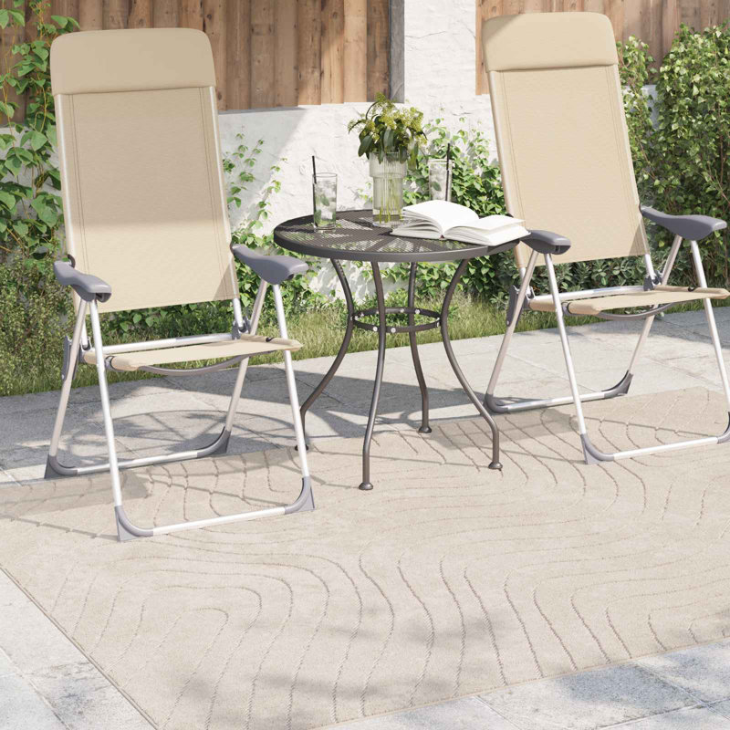 Modern Indoor and Outdoor Rug, Beige, Rectangle 140 x 200 cm