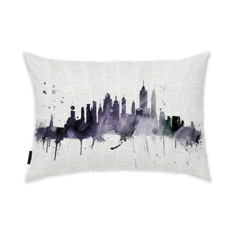  Rectangular Pillow Cover & Insert, Purple