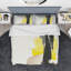 Glam Black and Yellow III - Ensemble de housse de couette moderne et contemporain - Microfibre de polyester-38758835