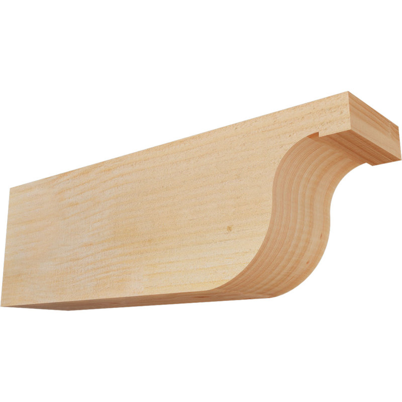 Queue de chevron Del Monte, Douglas, 6"H x 4"W x 18"L