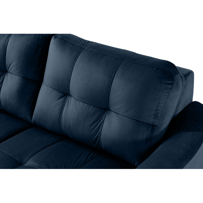 Hunnewell Sleeper Corner Sofa, Navy, Left Hand Facing