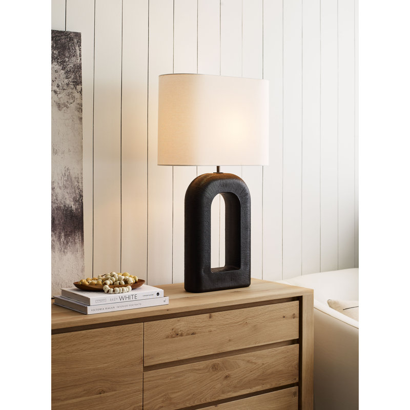Kelly Wearstler Utopia Large Combed Table Lamp, Brown