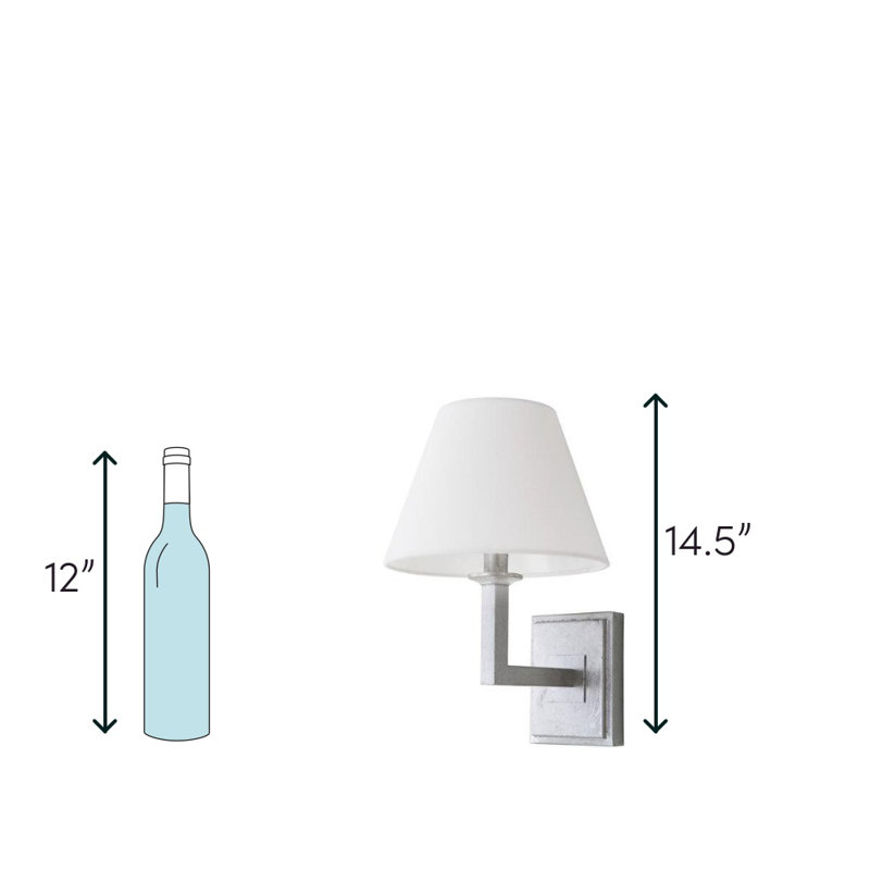 Iron Armed Sconce, Chrome