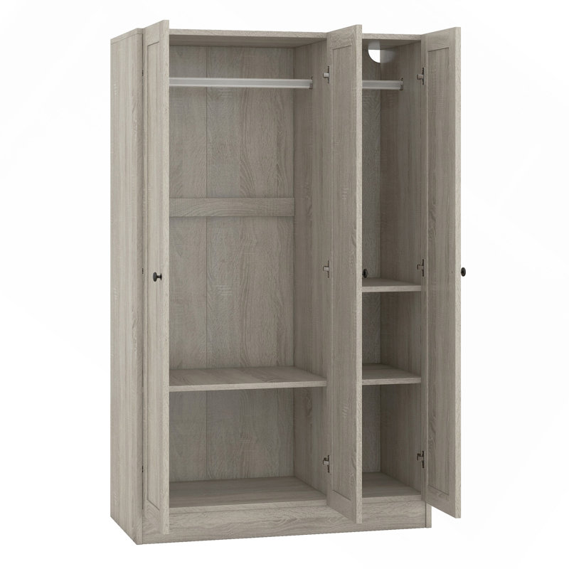 Armoire à 3 portes avec tablettes