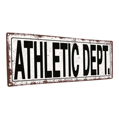 Athletic Dept Metal Sign