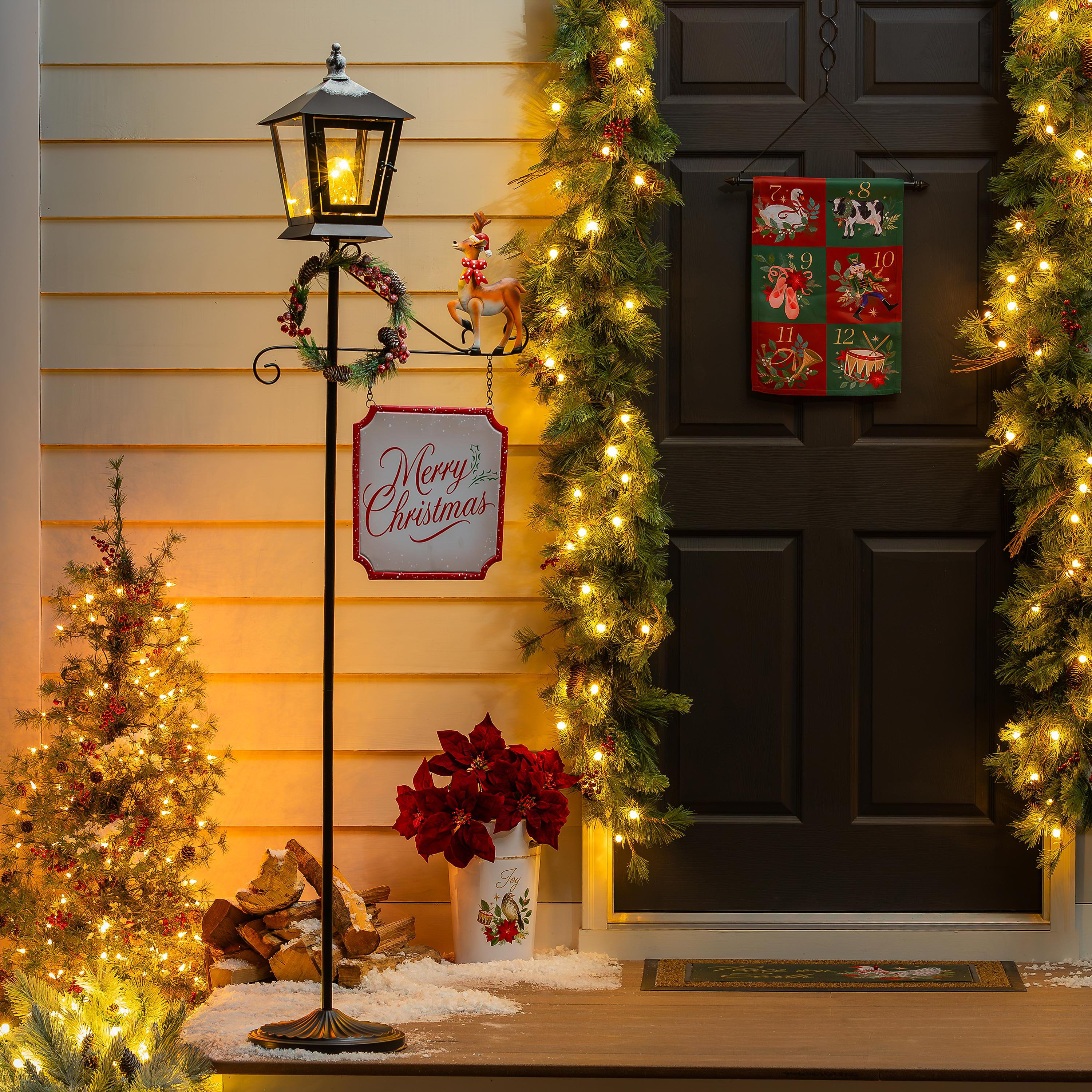 Led Post Decor Ophelia & Co. LED Lamp Post Garden Statue, 71