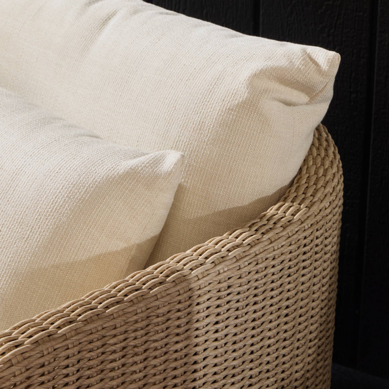 Corrigan Outdoor Swivel Armchair, Vintage White