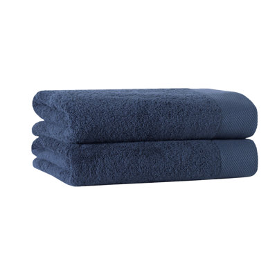 Ensemble de serviettes de bain 2 pièces en coton Marcial