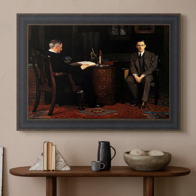 La peine de mort, 1908 - John Collier - Toile encadrée sur mesure, 16 po x 22 po, Toile avec cadre, Textured Charcoal Bead