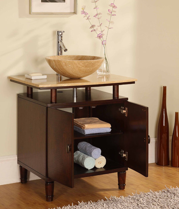 Royalton 29'' Single Bathroom Vanity with Stone Top