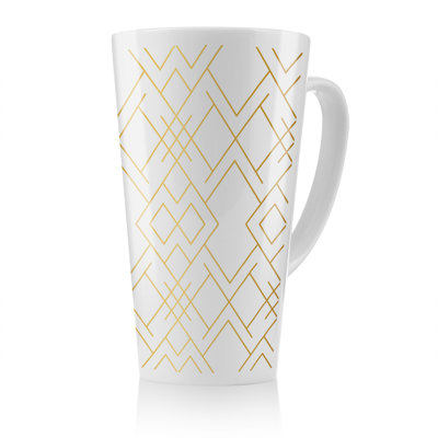 Geo Pattern Latte Mug