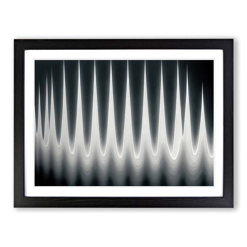 Unforgettable Modern Abstract - Framed Print, Black, 46cm H x 64cm W x 2cm D
