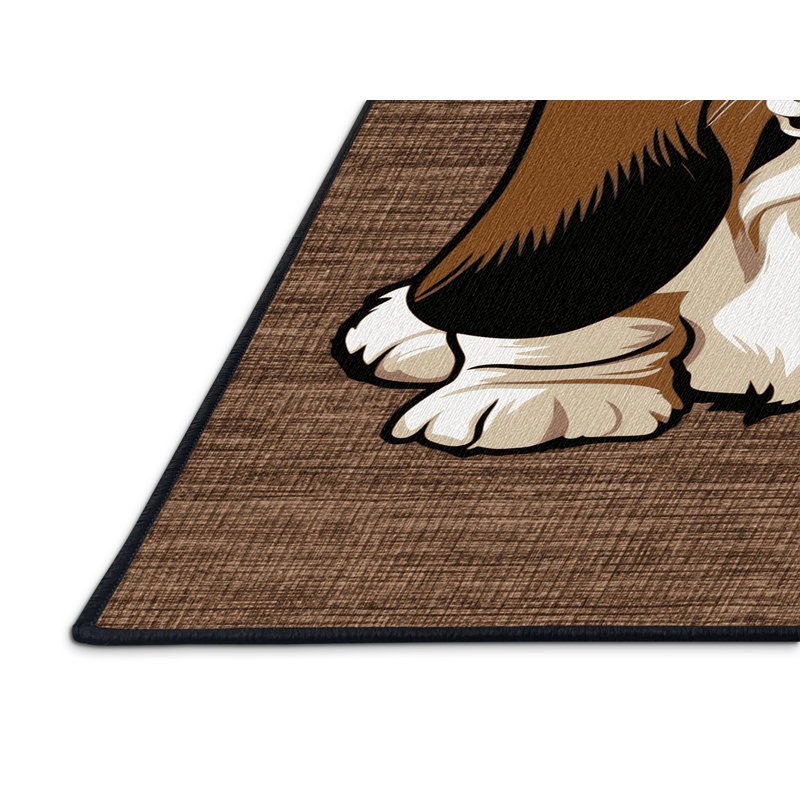  Tapis lavable Basset Hound Dogs, Tapis de couloir 2 pi x 4 pi