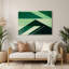 Art mural rigide en métal vert 43-999125299