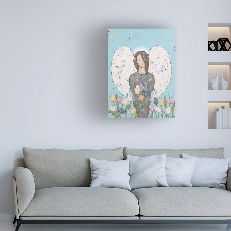 Bologle «Garden Angel II» sur toile, H 24 po x l 18 po