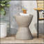 Table d'appoint d'extérieur MGO, gris clair