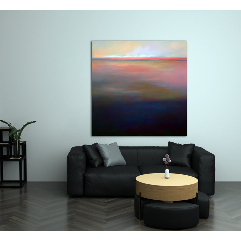 Pink Horizon, 36" H x 36" W