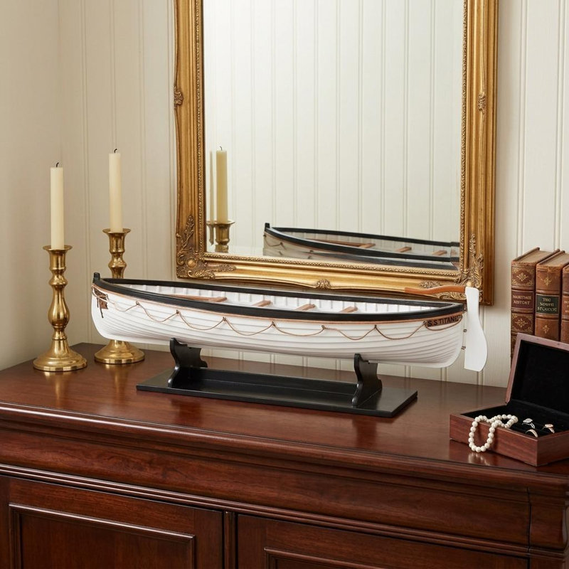 Bateau décoratif 6 "brun et blanc RMS Titanic