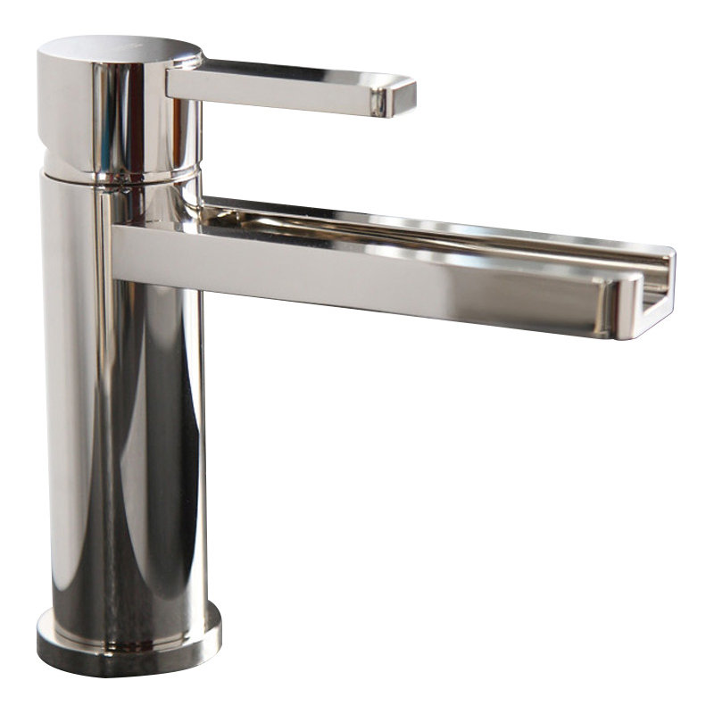 Capri Single-Hole Single-handle Bathroom Faucet, Polished Nickel