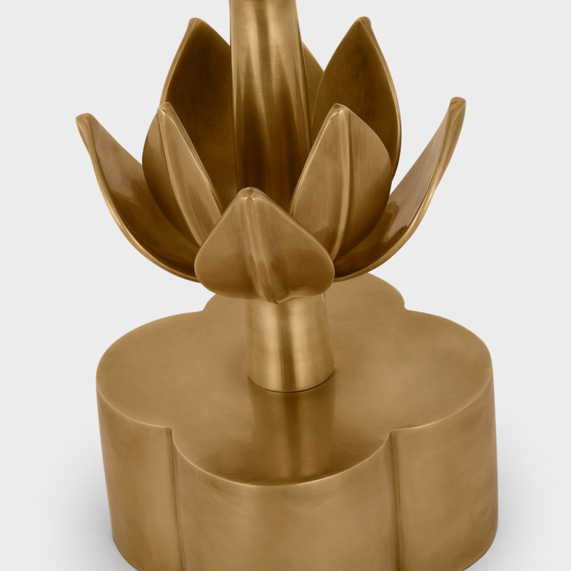 Julie Neill Alberto Large Triple Table Lamp, Antique Burnished Brass