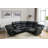 Idou 3-Piece Modern and Overstuffed Vegan Leather Manual Reclining Sectional