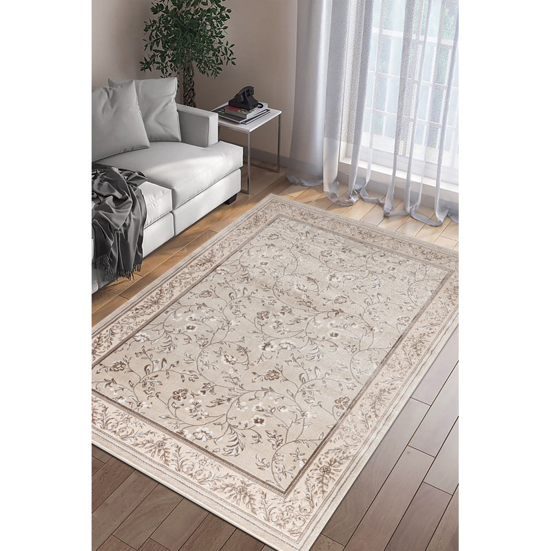 Ashiah Floral Indoor / Outdoor Area Rug, Rectangle 200 x 290 cm