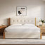  Grand lit plateforme en bois massif avec tiroirs de rangement Lunara Vault Upholstery-350036655
