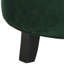 Repose-pieds de rangement rond en velours Hemi de 20,8 po Hemi-22170425