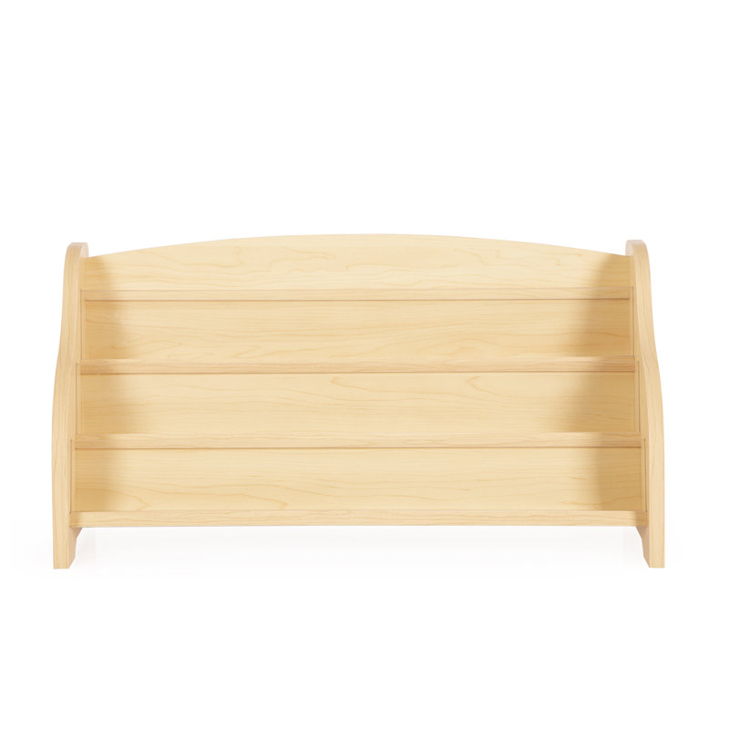 Natural Maple Tabletop Book Display with Acrylic Dividers