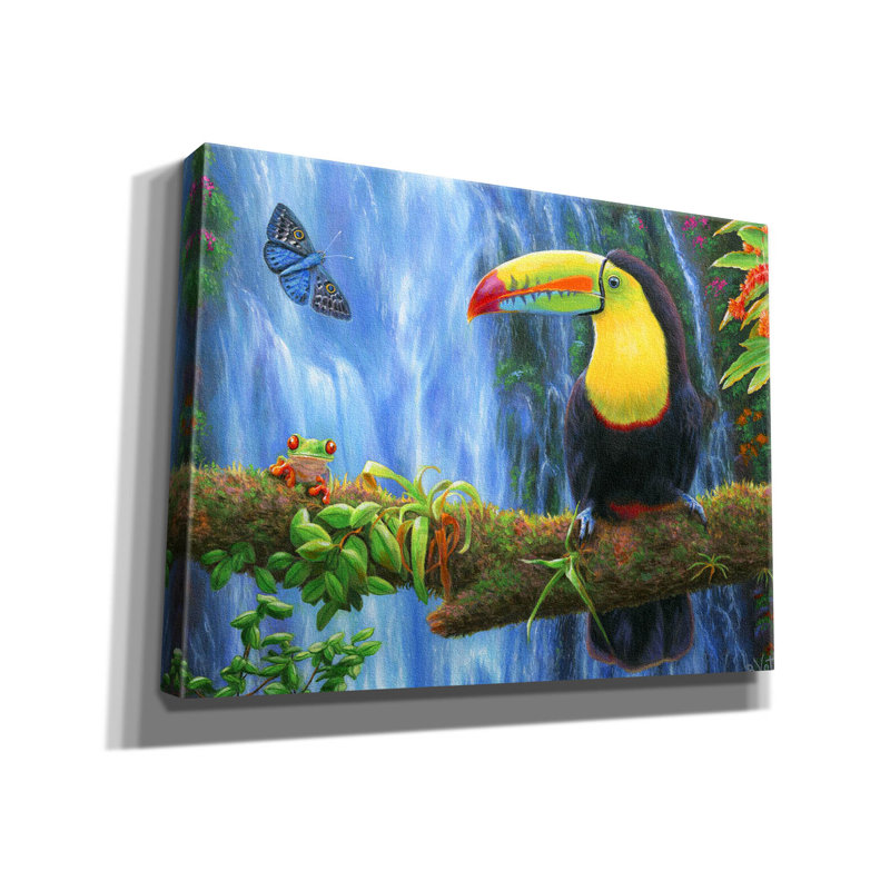 «Rain Forest Summer» par Bridget Voth, H 12 po x l 16 po x P 0,75 po