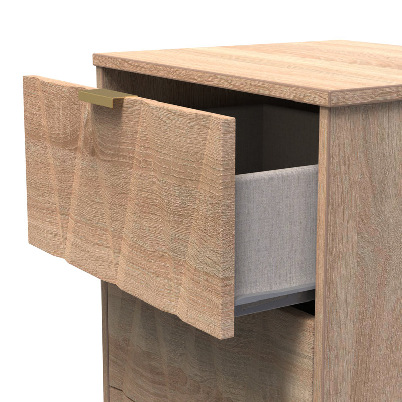 Las Vegas 45 cm W Bedside Table, Bardolino Oak