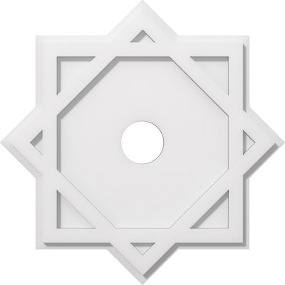 Axel Architectural Grade PVC Contemporary Ceiling Medallion 3" Inside Diameter