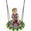 AIYAPLAY Kid Nest Swing Seat, 60cm Diameter Round Saucer Swing Set, Black