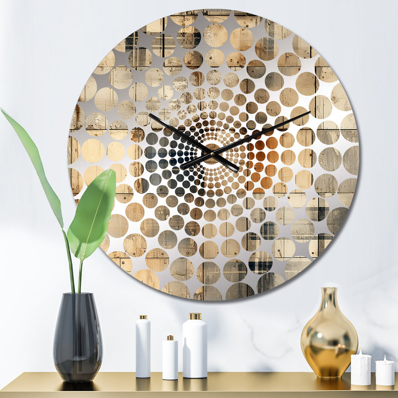 Horloge murale beige rustique, Petit