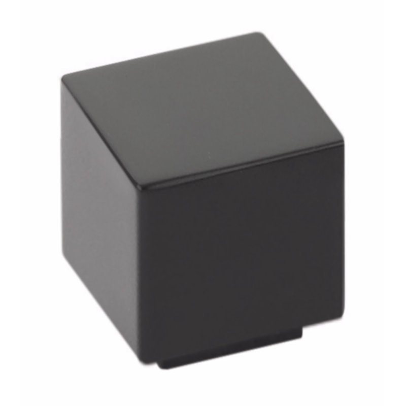 Allerton Square Knob, Flat Black