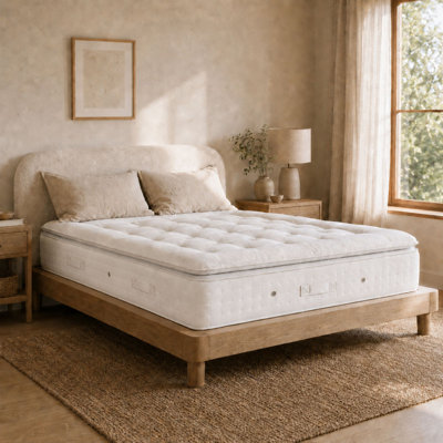 Premium Natural Wool Pillowtop Pocket Sprung Mattress