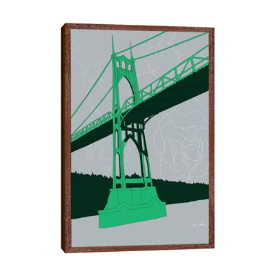 St. Johns Bridge - Portland by Shane Donahue - Print on Canvas