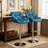 Diljana Swivel Upholstered Counter Stool with Metal Frame-171838213