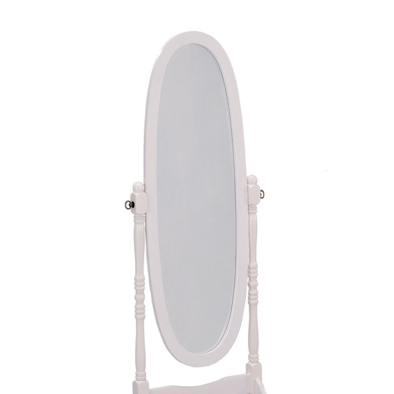 Miroir sur pied 59,25 po, Blanc