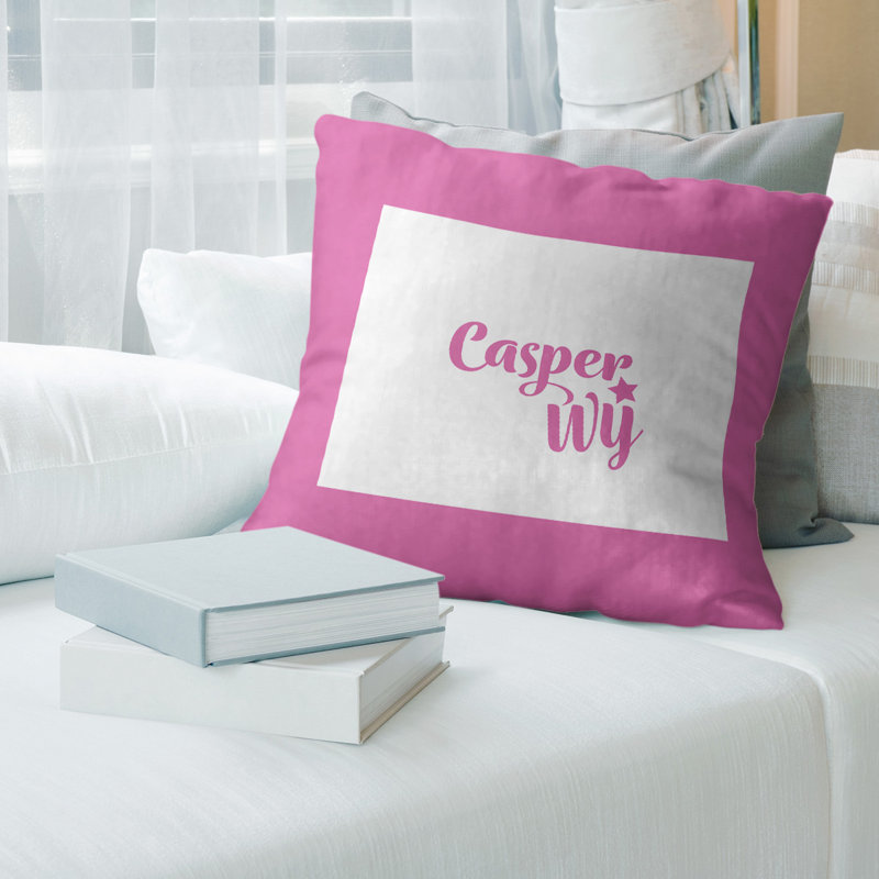 Microsuede Reversible Pillow Cover, 14" x 14", Pink, Birmingham