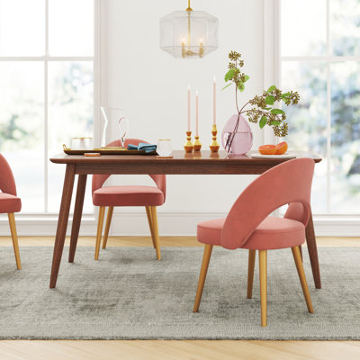 Charell Rubber Solid Wood Dining Table by Wade Logan
