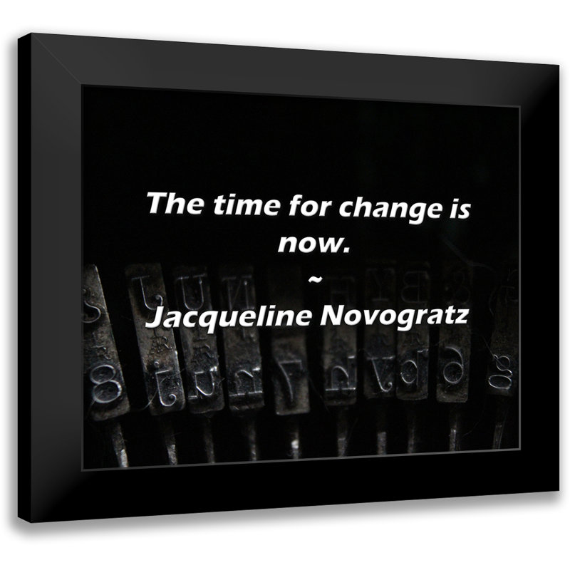 Citation de Jacqueline Novogratz: L'heure est au changement maintenant.