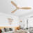 Rachel 52" 3-Solid Blade Propeller Flush Mount Ceiling Fan Without Light-2040140390