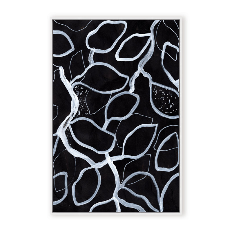 Abstract Tangled by  - Picture Frame Graphic Art on Paper, 48" H x 32" W x 1.125" D, Framed Print, Brown
