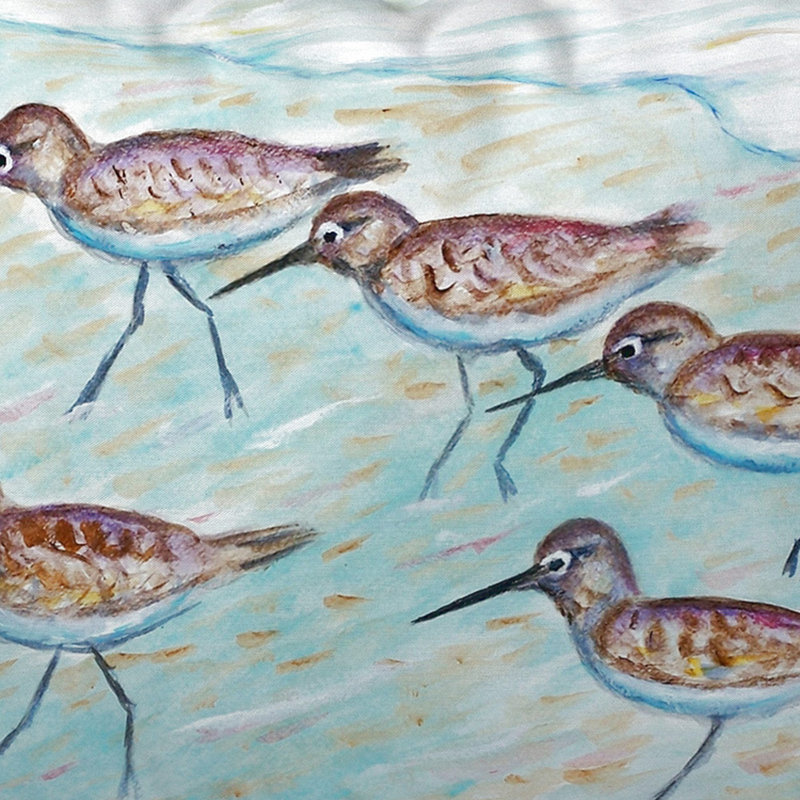 Housse et insert de coussin carré Sandpipers, H 18 po x l 18 po