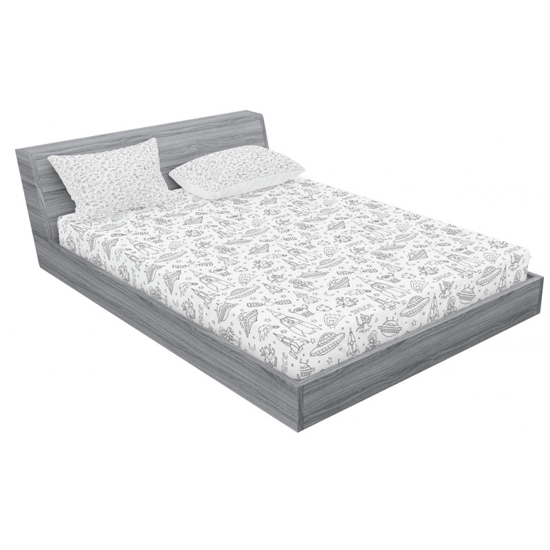 Microfiber Sheet Set, Queen Sheet Set with Fitted Sheet