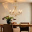 Lustre traditionnel style bougie 6/8 lumières avec détails en cristal Liora -1815356327-1815356326